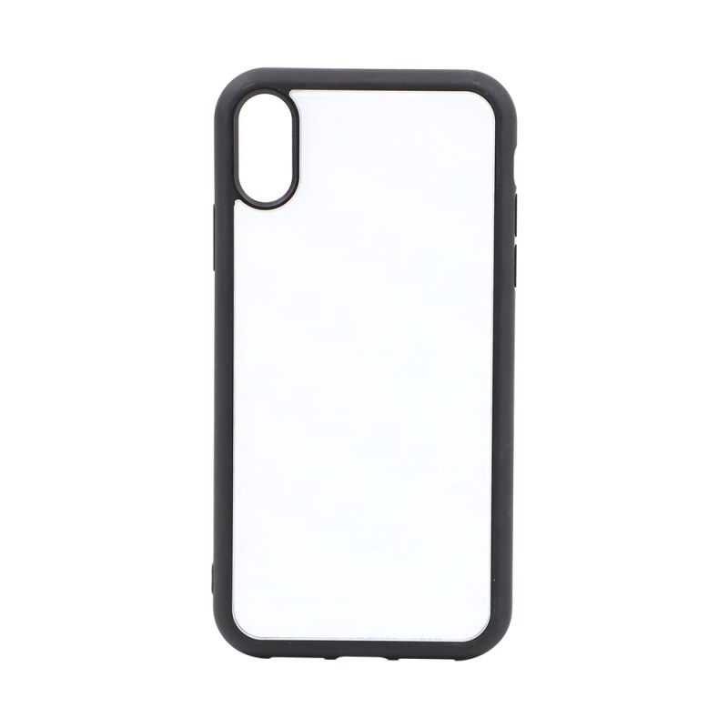 TPU Phone Case with Tempered Glass Insert for iPhone XR