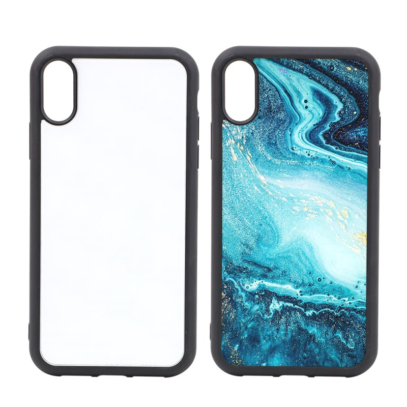 TPU Phone Case with Tempered Glass Insert for iPhone XR