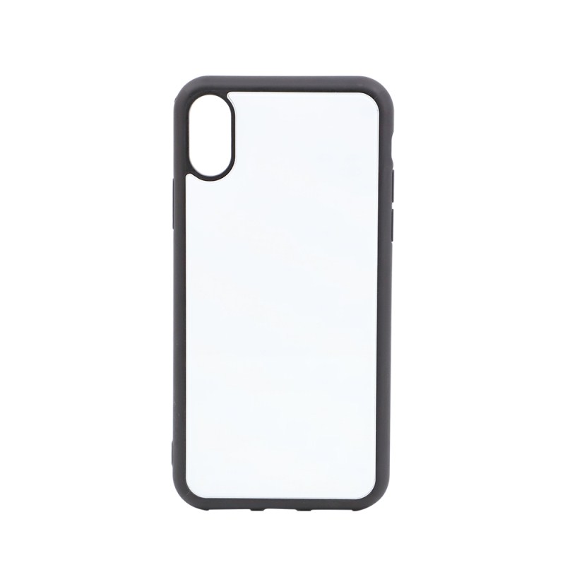 Blank Sublimation TPU Case with Glass Insert for Iphone XS