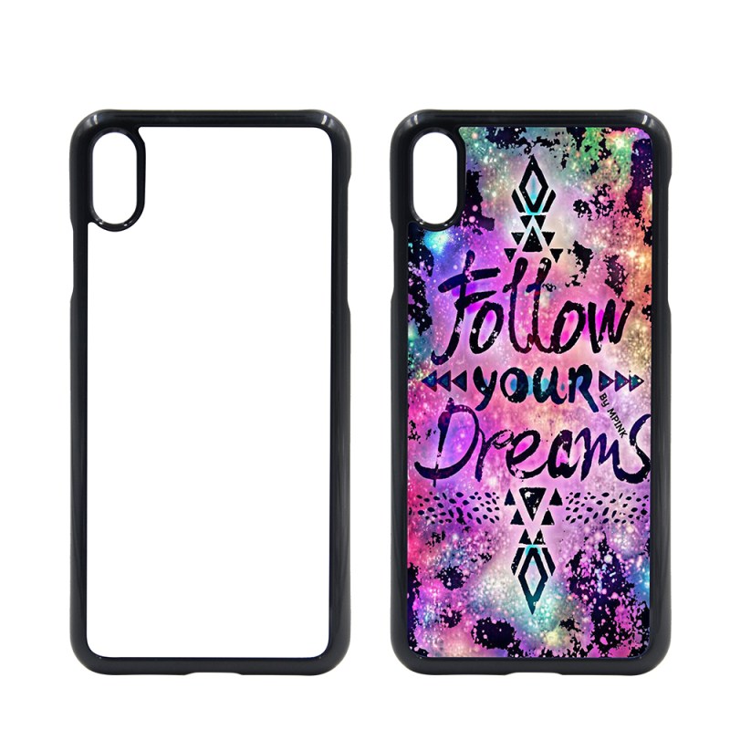 Blank PC Phone Case for Sublimation with Aluminum Insert  for iPhone XS MAX