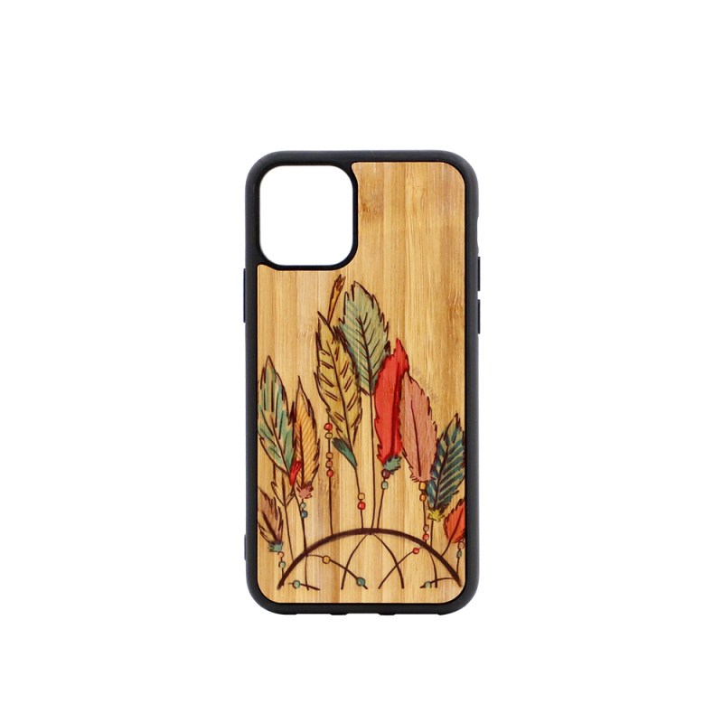 Sublimation TPU Phone Case with Bamboo for iPhone 11