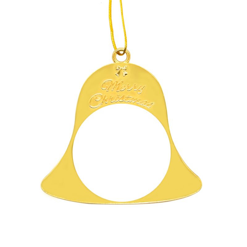 Metal Xmas Ornaments-Bell-Golden