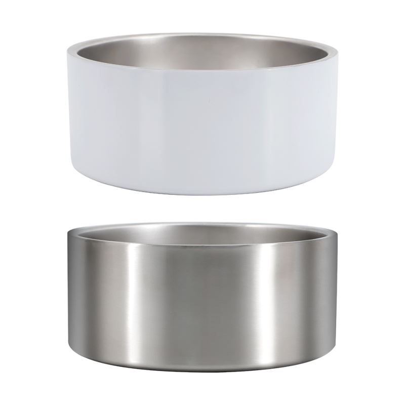Sublimation Stainless Steel PET Bowl(8 x 8 x 3.5 inches）