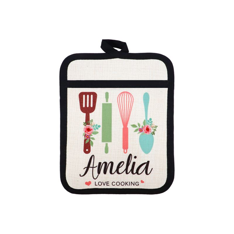 Sublimation Linen Pot Holder with Rubber Back