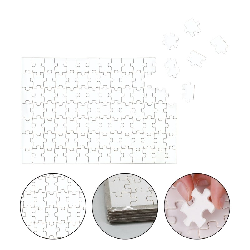 Sublimation A4 Size Jigsaw 7"*9"-108pcs/8"*10"-98pcs