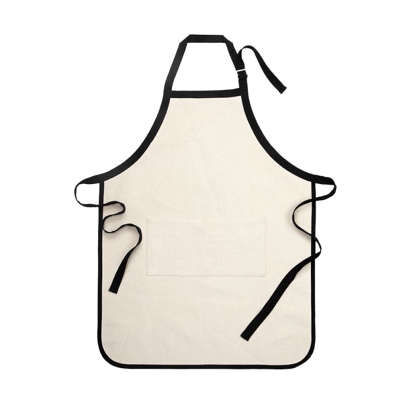 Sublimation Linen Apron - Black Side