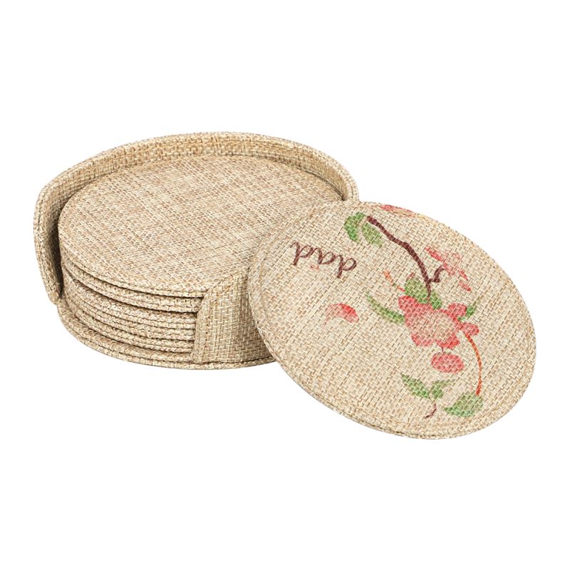 Sublimatable Burlap Round Coaster