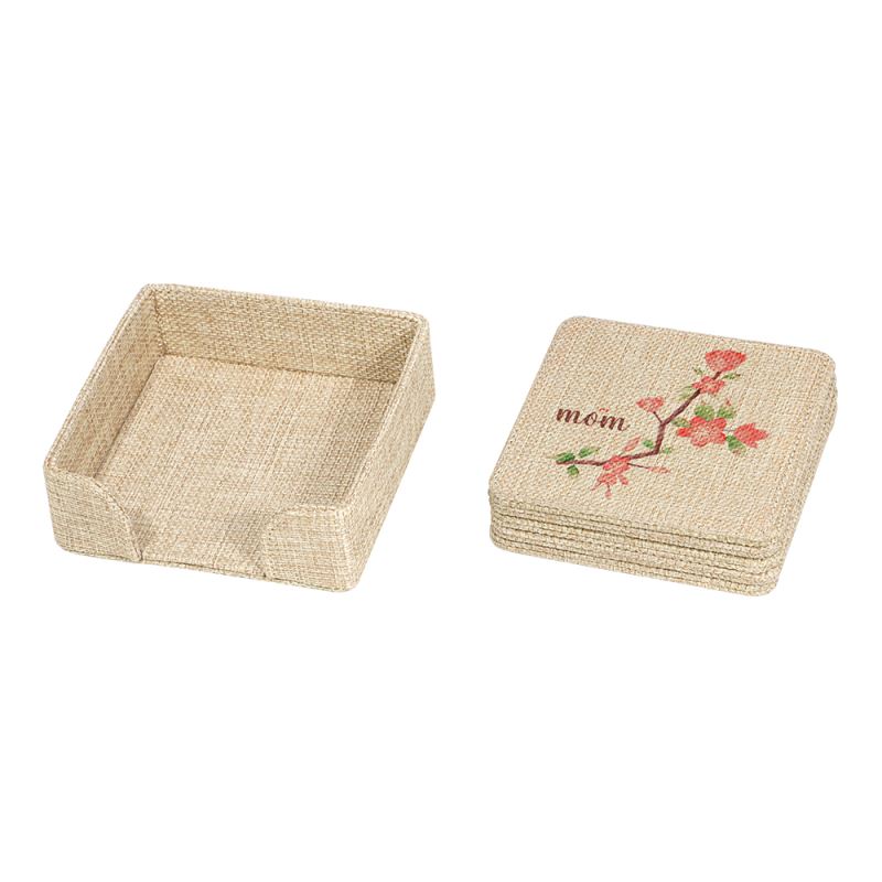 Sublimatable Burlap Square Coaster