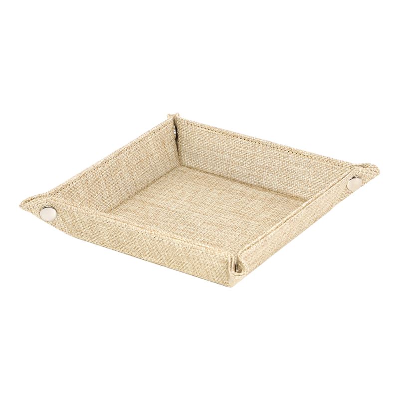 Sublimatable Burlap Snap Up Tray-Small Size