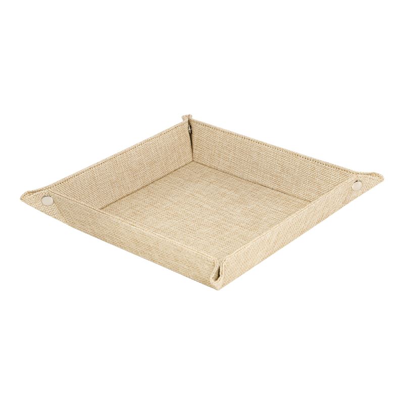 Sublimatable Burlap Snap Up Tray-Large Size