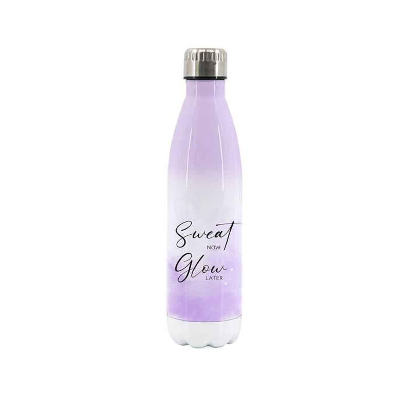 Sublimation Gradient Ramp Colorful Cola Shape Stainless Steel Bottle - Purple