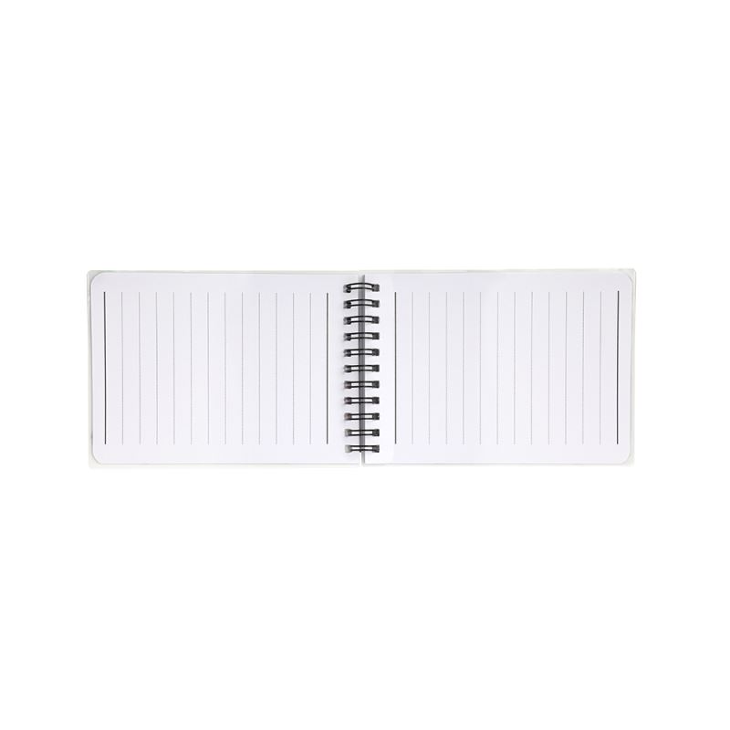 Plastic Cover Notebook A6 with Black Lines-Glossy/Matt