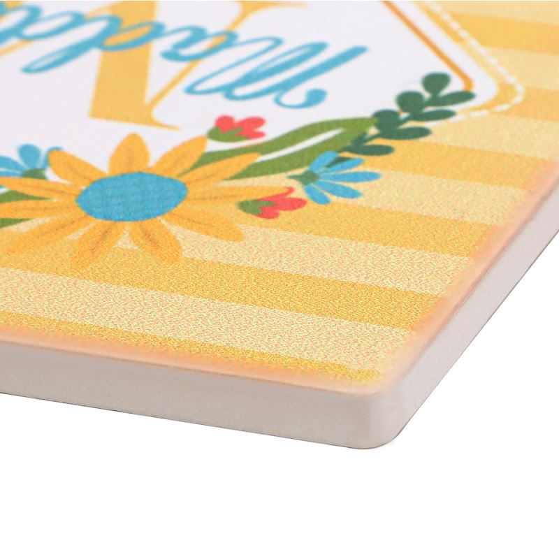 Sublimaion Sandstone Coaster with Cork Base Square Blanks