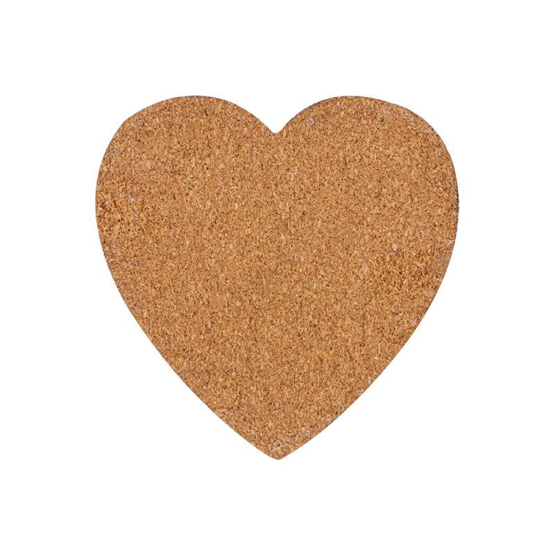 MDF Coaster With Cork-Heart