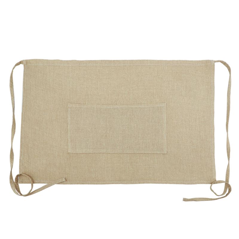 Blank Sublimation Waist Apron-Faux Burlap for Customized