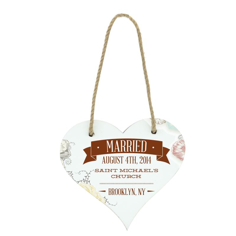 MDF Plaque-Double Side Printable-Heart