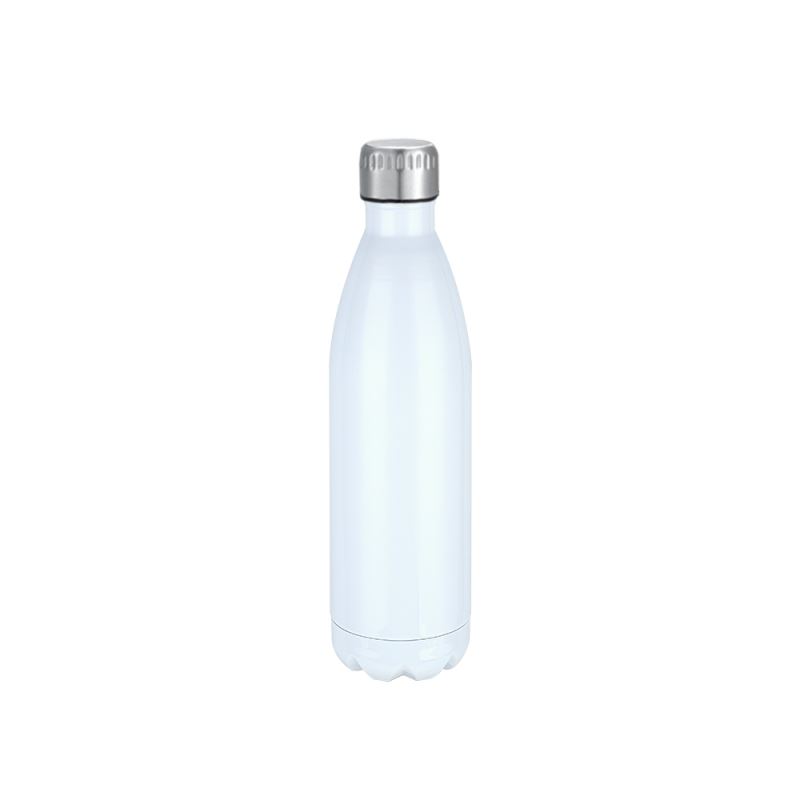 Cola Shape Stainless Steel Bottle-White