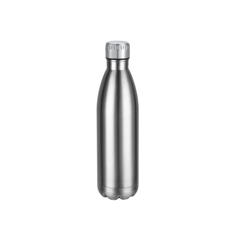 Cola Shape Stainless Steel Bottle - Silver