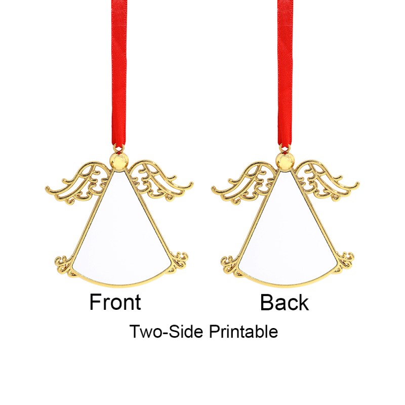 Angel Shape Metal Ornaments-Silver&Gold