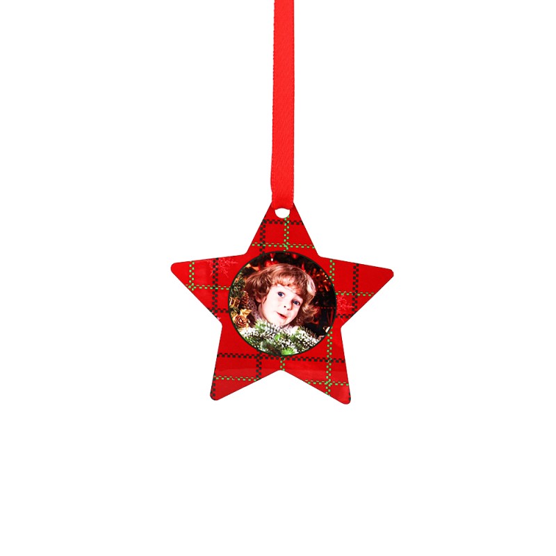 Double-side Printable Aluminum Ornaments-Star Shape-3