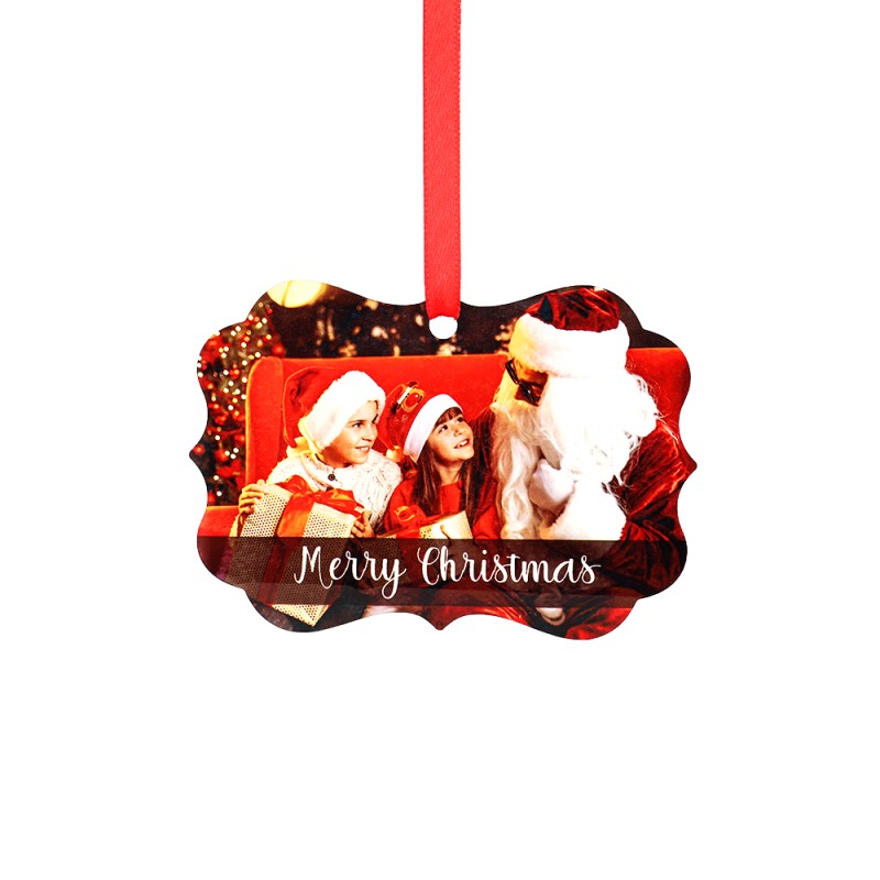 Double-side Printable Aluminum Ornaments-Irregular Shape-2.99"x4.25"(76x108mm)