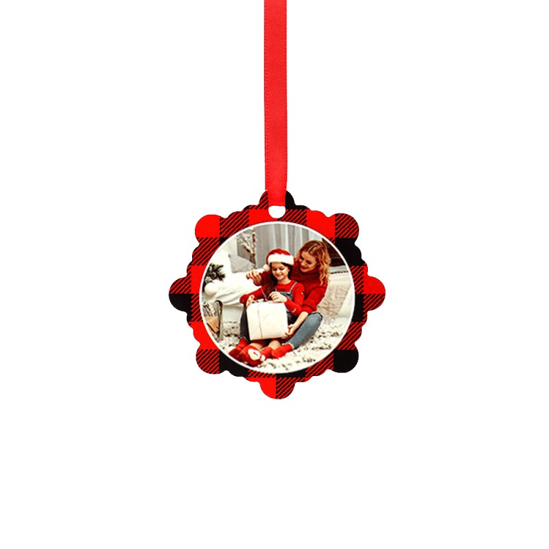 Double-side Printable Aluminum Ornaments-Snowflake Shape-2.99