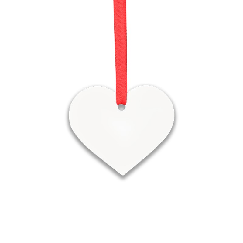Double-side Printable Aluminum Ornaments-Heart Shape-3