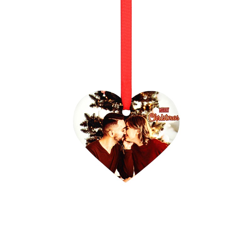 Double-side Printable Aluminum Ornaments-Heart Shape-3