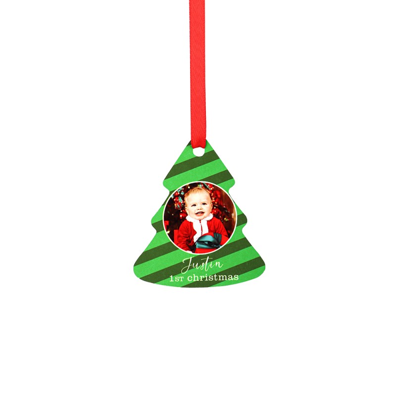 Double-side Printable Aluminum Ornaments-Xmas Tree Shape-3