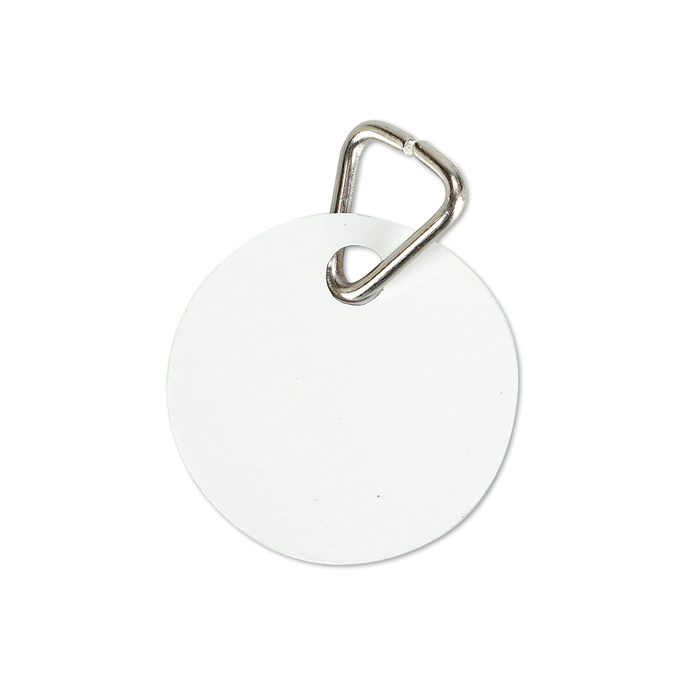 Double-Side Printable Aluminum PET Tags-Round Shape