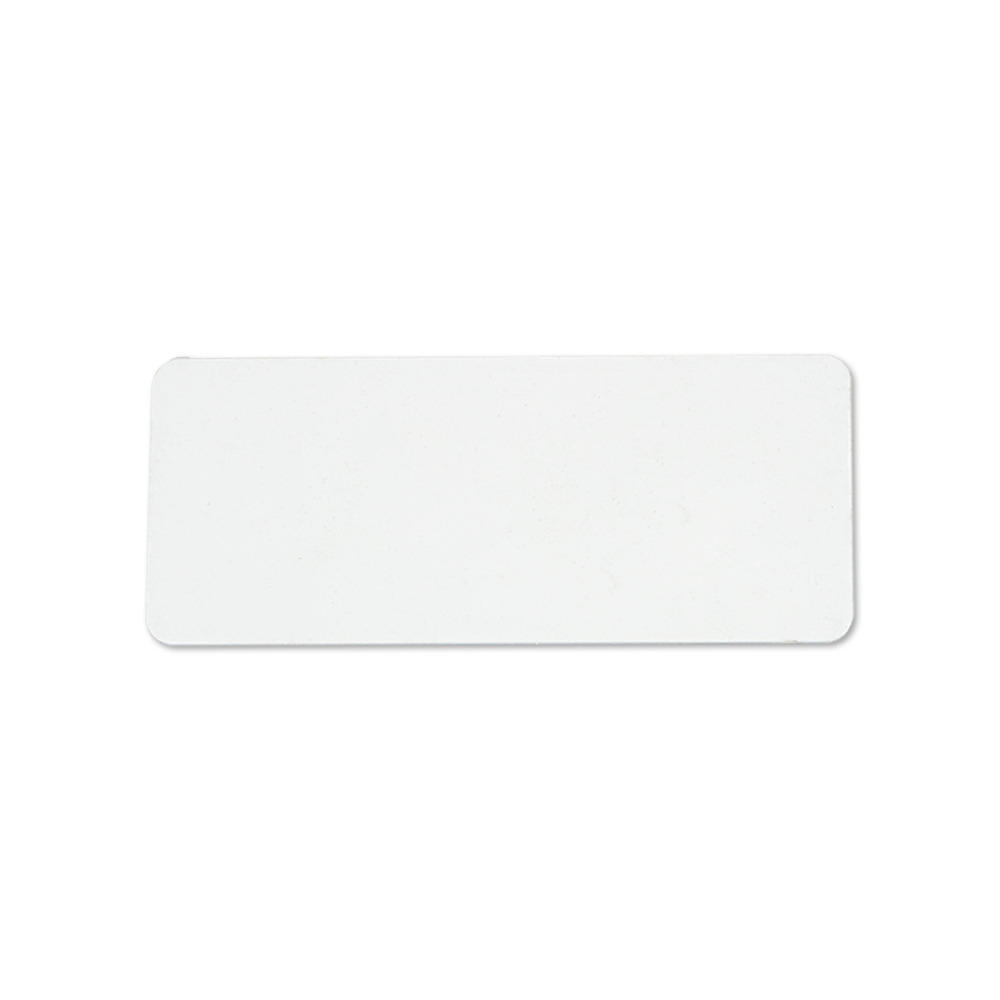 Single-Side Printable Aluminum Name Badge Rectangle