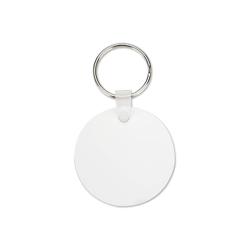 Double-side Printable Aluminum Keychain-Round