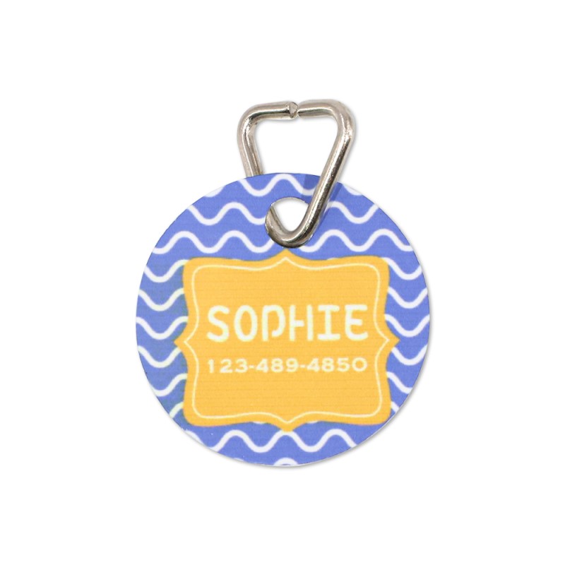 Double-Side Printable Aluminum PET Tags-Round Shape