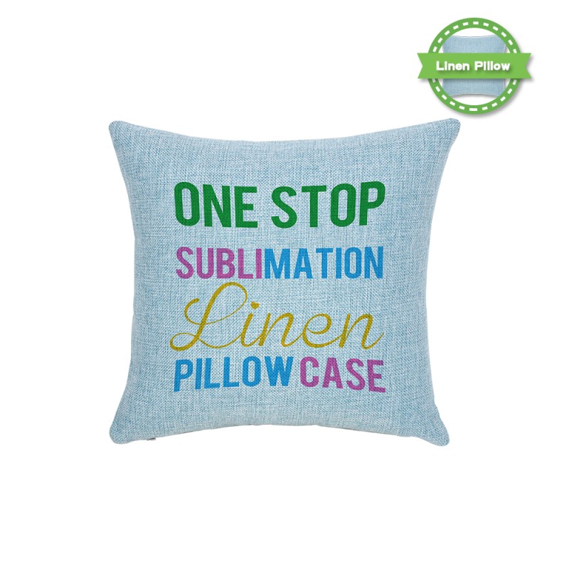 Wholesale Sublimation Blanks Linen Throw Pillow Case Cushion