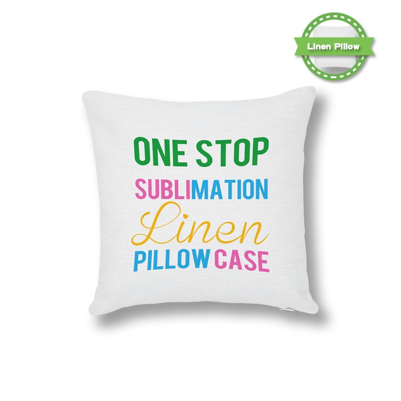Sublimation Soften Linen Pillow Case -White -40*40CM
