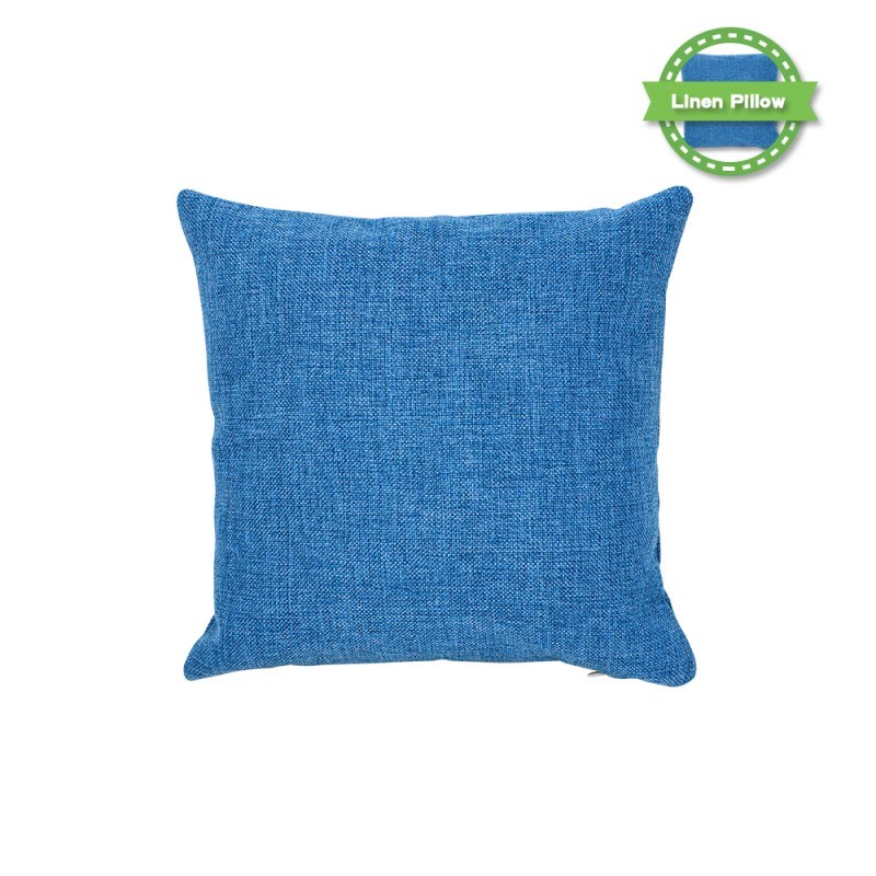 Linen Pillow Case - Light Blue -16