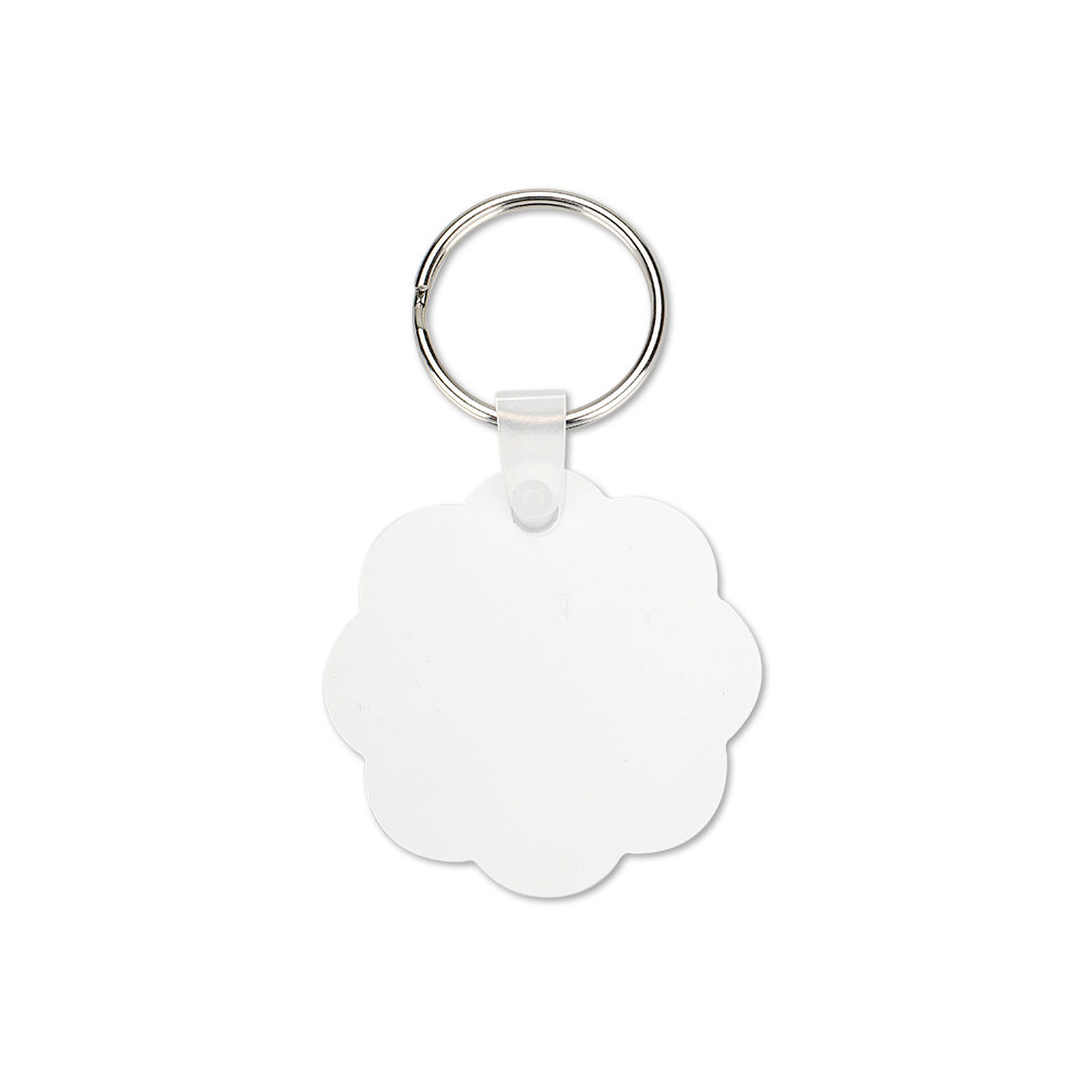 Double-side Printable Aluminum Keychain-Flower