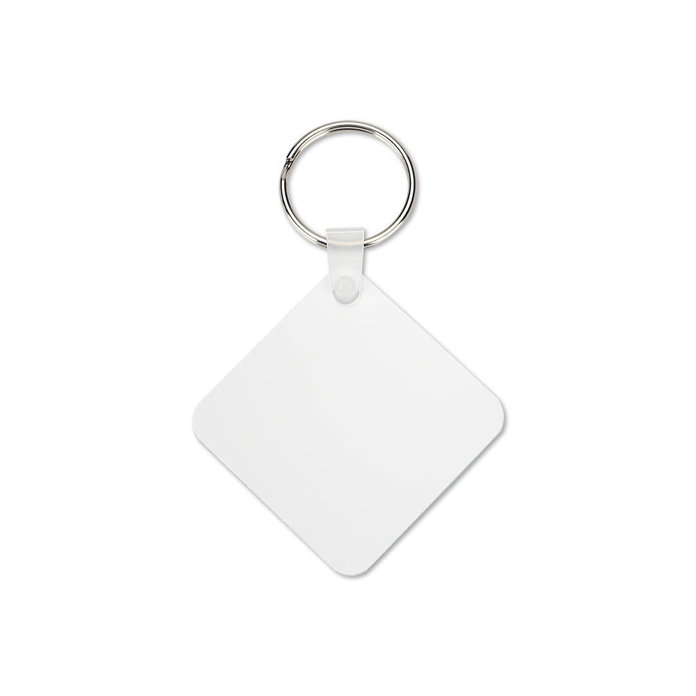 Double-side Printable Aluminum Keychain-Square