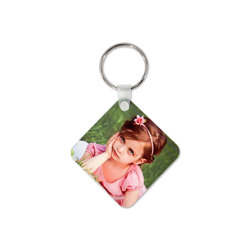 Double-side Printable Aluminum Keychain-Square