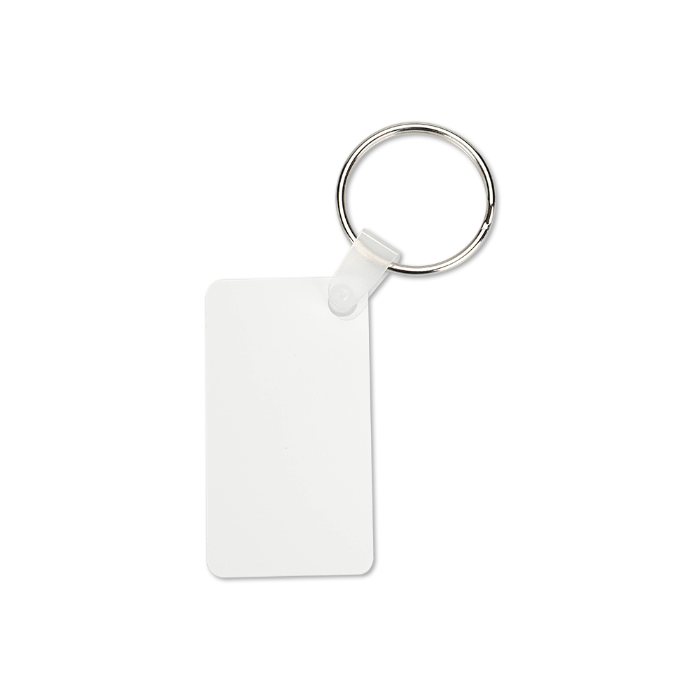 Double-side Printable Aluminum Keychain-Rectangle