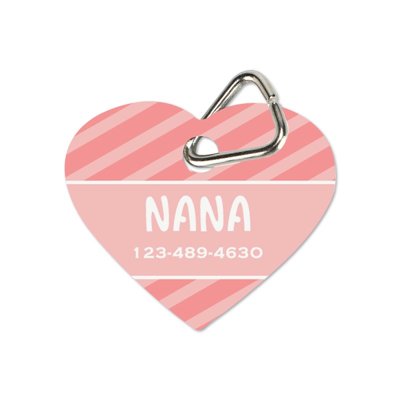 Double-Side Printable Aluminum PET Tags-Heart Shape-1.26