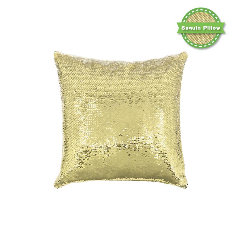 Sequin Pillow Case Square Shape Sliver