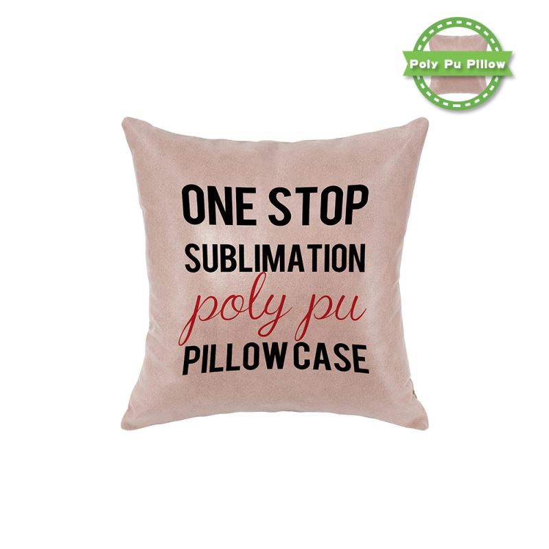 Poly PU Pillow Case - Pink