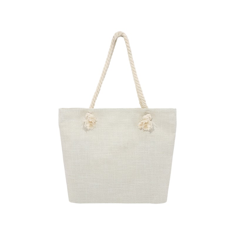 Burlap Beach Bag