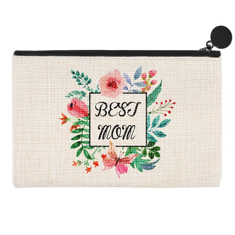 25cmx16cm Sublimation Linen Cosmetic Bags DIY Women Blank Plain Zipper Makeup  Bag Phone Clutch Bag From Wendy2016aa, $1.14