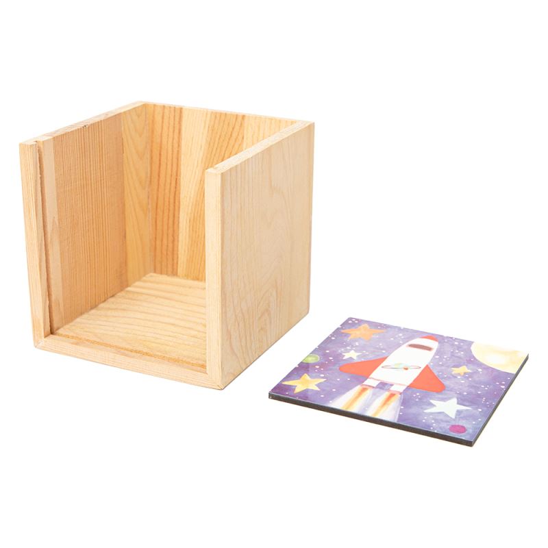 Wooden Pencil Holder with MDF Insert