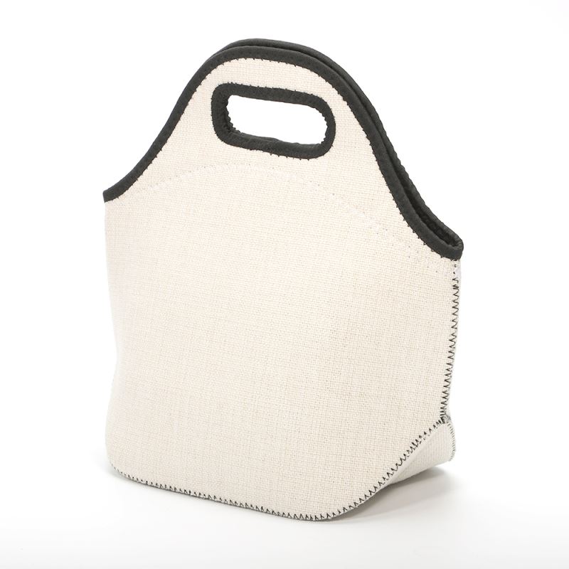 Linen Neoprene Lunch Bag