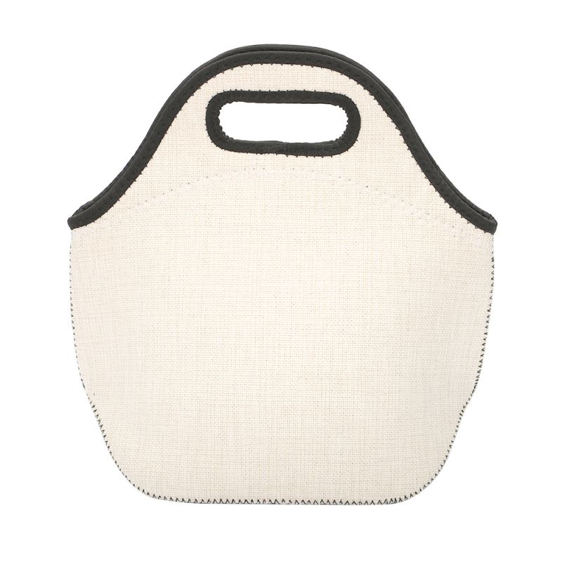 Linen Neoprene Lunch Bag