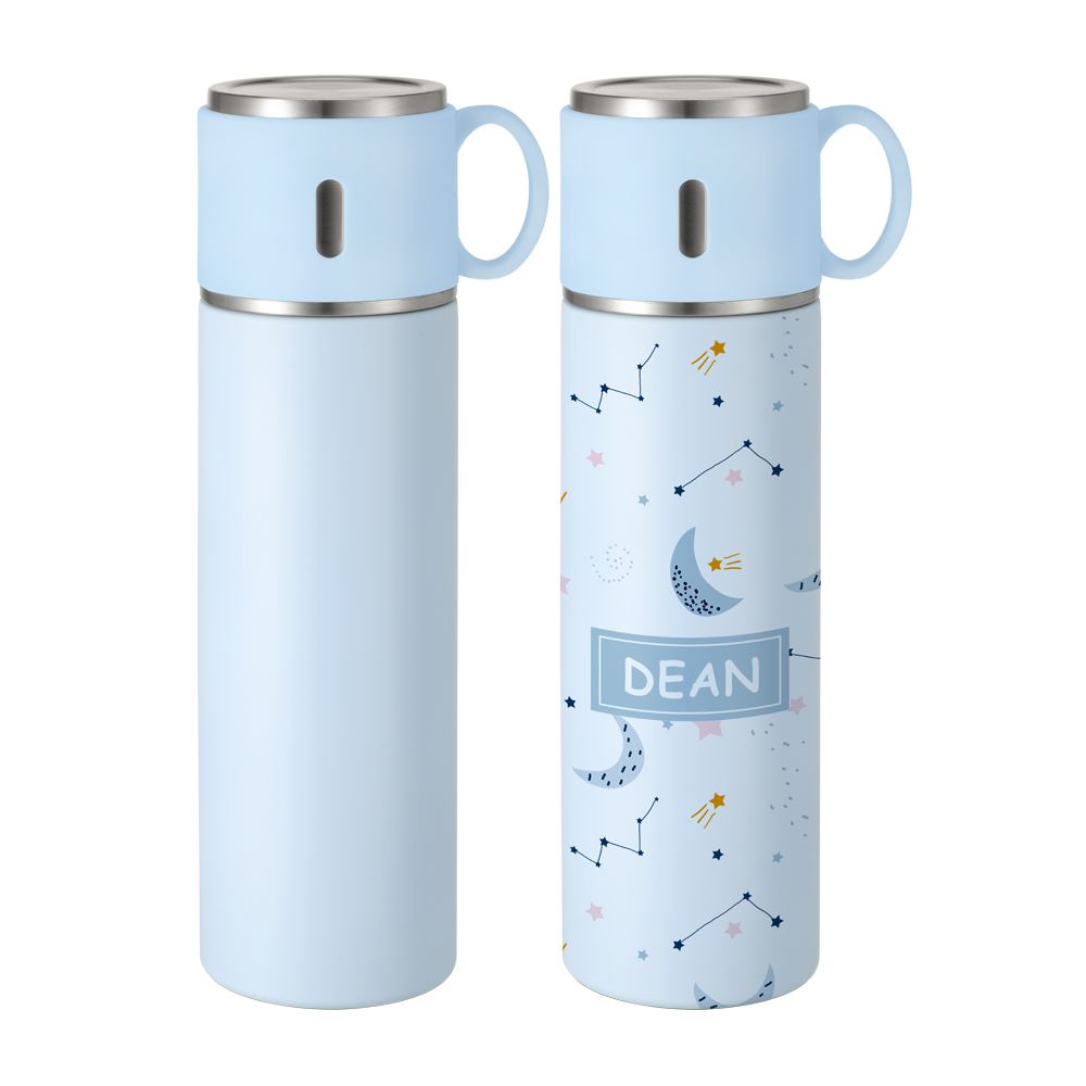 Double Wall Stainless Steel Bottle Cup Cap - Blue