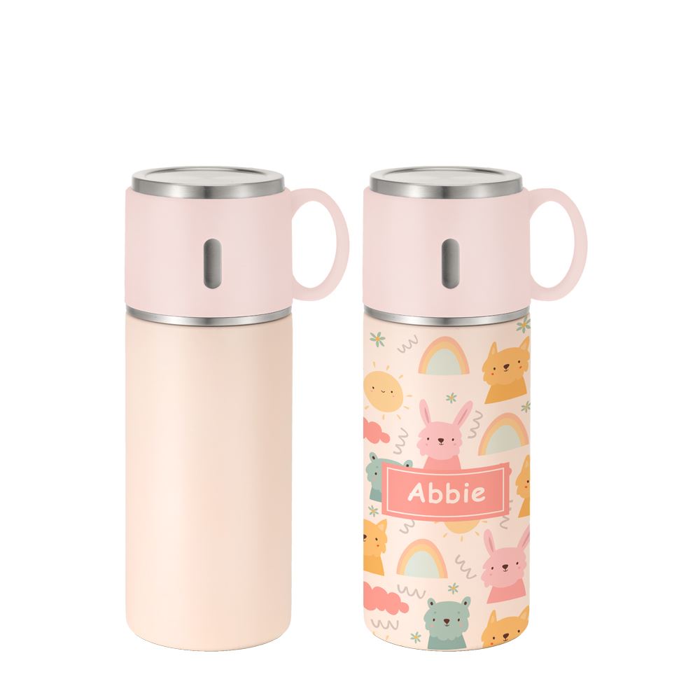 Double Wall Stainless Steel Bottle Cup Cap - Pink